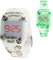 Kiddus Digital LED Uhr für Mädchen, Jungen. Soft Silikon Armbanduhr für Kinder und Erwachsene. Langlebige Japanische Batterie. Piraten Fluor