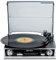 Roadstar TTR-8634 Platine Vinyle 33/45/78 TR/Min, Radio FM Analogique, Haut-Parleurs Intégrés, Sortie RCA, Prise Casque, Noir