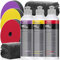 detailmate Koch Chemie Politur Set: KochChemie Micro Cut + KochChemie Fine Cut + KochChemie Heavy Cut Politur (je 250ml) + 3 passende KochChemie Polierpads + 2 detailmate Mikrofasertücher, 550GSM