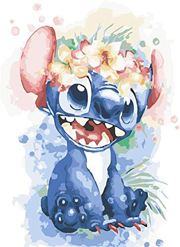 Maysurban Peinture par Numero,Acryliques Peinture par Numéros pour Adultes Débutants Enfants,Kit de Peinture à l'huile sur Toile Bricolage,sans Cadre 40x50cm Assis au point