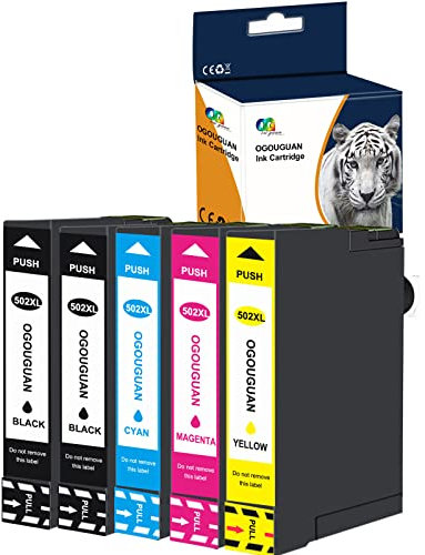 Teland Druckerpatronen für Epson 502XL 502 Patronen mit Epson Workforce WF-2860 WF-2860DWF WF-2865 WF-2865DWF, Expression Home XP-5100 XP5100 XP-5105 XP5105 (Schwarz/Cyan/Magenta/Gelb)