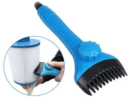 ANLEM Swimming Pool Filter Cleaning Brush, Filter Cartridge Cleaner Pool Spa Filter Handheld Cleaner Cartridge Filter Jet Cleaner Tool Removes Debris for Pool Spa