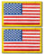 Anley Toppe Ricamate con Bandiera Tattica degli Stati Uniti (Confezione da 2) - 2 x 3 Uniforme Militare della Bandiera Americana degli Stati Uniti - da attaccare ai Cappelli Tattici