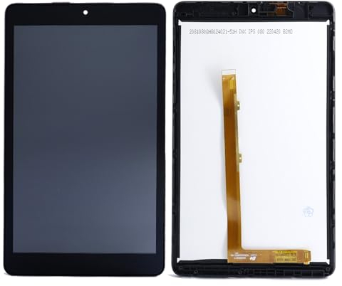 Ygpmoiki 9032T Bildschirm LCD Display Touchscreen Digitizer Einbaurahmen für Alcatel Joy Tab 2 8.0 / 9032z 9032T Ersatz