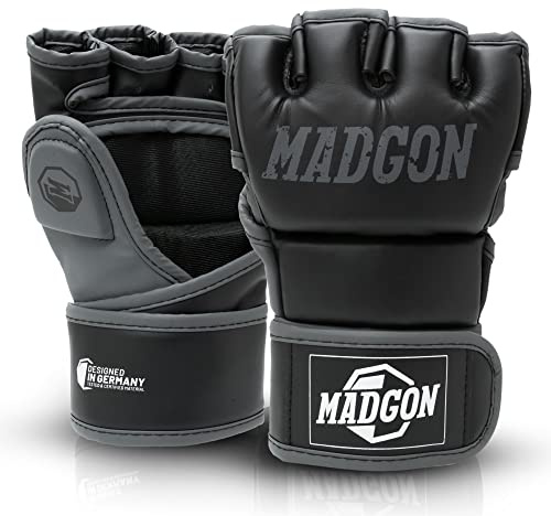 MADGON Premium MMA Handschuhe für Kampfsport, Grappling, Sparring, Krav MAGA, Muay Thai, Boxsack, Pratzen für Männer und Frauen