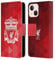 Head Case Designs Officially Licensed Liverpool Football Club Red Geometric 2 Crest 1 Leather Wallet Case Compatible With Apple iPhone 13 Mini