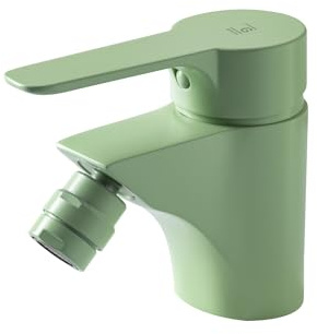 Galindo - Rubinetto Bidet - INGO PLUS - Mod. ABT7157000 - Verde - Monomando per Mensola - Portata 20 l/min - Igienico - Girevole Dirigibile - Linee dritte