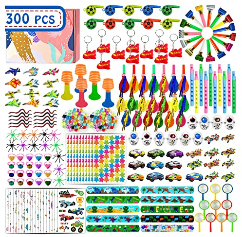 Leesgel Kindergeburtstag Mitgebsel, 300PCS Mitgebsel Kleinspielzeug Set, Kindergeburtstag Gastgeschenke Mädchen Jungen, Schülerbelohnung Spielzeug Kleine Geschenk für Kinder Spiele