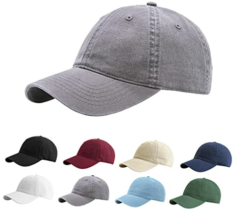 Etyepoh Baseball Cap für Herren und Damen, Unisex Kappe Verstellbar Reine Farbe Baseboard Baseballkappe Mütze