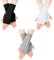 Fingerlose Handschuhe Damen,Winter Gestrickte Halb Fingerlose Fäustlinge 3 Paare,Stricken Halb Fingerlose Handschuhe,Wärmer Kurzer Fingerlose Armstulpen Pulswärmer mit Daumenloch für Frauen Männer