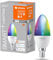 LEDVANCE Smarte LED-Lampe mit WiFi Technologie, Sockel E14, Dimmbar, Lichtfarbe änderbar (2700-6500K), RGB Farben änderbar, ersetzt Glühlampen mit 40 W, SMART+ WiFi Candle Multicolour, 1er-Pack