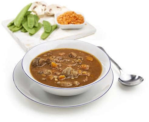Beef in Red Wine with Lentils High Protein Ready Meal | Camping, Hiking, Gym
