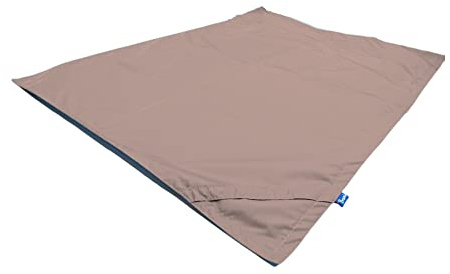 Bruni Sitzsack-Wechselhülle - Sitzsack-Bezug für alle rechteckigen 180 x 140 cm XXL-Sitzsäcke, Material wasserdicht, Indoor und Outdoor geeignet, extrem robust (Hellbraun)