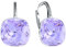 Damen Hängen Ohrringe Silber 925 mit Marken Kristalle Zirkonia - Schmuck Echt Silberne Hängende Ohrhanger für Frauen und Mädchen - Hängeohrringe Ideal Geschenk (Violet)