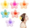 6 Pezzi Clip Artigli per Capelli di Fiori di Uova 6 colori,per Donne e Ragazze con Acconciature Multiple,Plastica Fermagli per Capelli Antiscivolo,Pinze per Capelli Donna Elegante