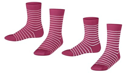 ESPRIT Unisex Kinder Fine Line 2-Pack Socken Baumwolle atmungsaktiv
