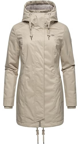 Ragwear Damen Mantel Lange warme Winterjacke mit Kapuze Tunned YOUMODO Bone23 Gr. 3XL