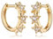 Jenosy Ohrringe Damen Sterne Ohrringe Gold Damen Zarte Sterne Creolen Ohrringe Modische Leichte Knorpel Huggie Hypoallergene Ohrringe 18K Vergoldet Damen Modeschmuck für Frauen und Mädchen