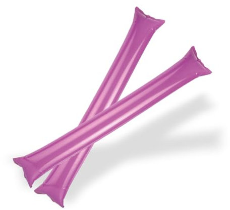 FUN FAN LINE - Packung mit 50 Stück Bam Bam Inflatable Stick Set für fußball Party, musikparty, Geburtstagsfeier. (25 Paare) krachmacher Spiel beifall Luftballons. (Lila)
