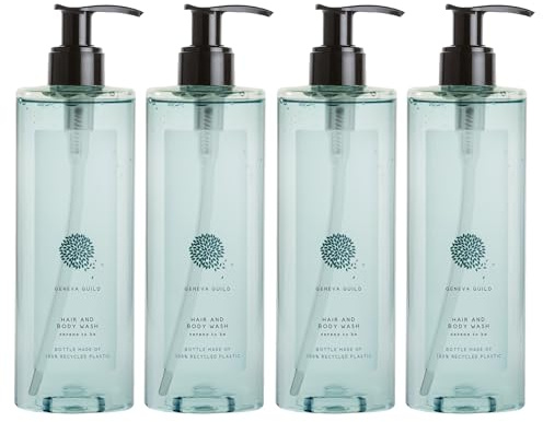 Geneva Guild Hair&Body Wash - Waschgel für Haare und Körper (4x380ml)