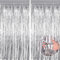 Tinsel Curtain - 2pcs 3.2ft x 6.5ft Tinsel Curtains Pastel Foils Fringe Party Decoration Background Door Curtains Hanging Streamers for Birthday Child School Party (Silver)