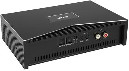 ATOTO CA-AEC03 Class D Kompakter Digitaler Auto-Verstärker, Dual SPDIF, 4-Kanal, RMS 4x55W, Voller Frequenzbereich, 4-8 Ohm Stabil, für ATOTO A5, A6, F7, S8, X10 Werksautoradios (nicht for P5, P8, P9)