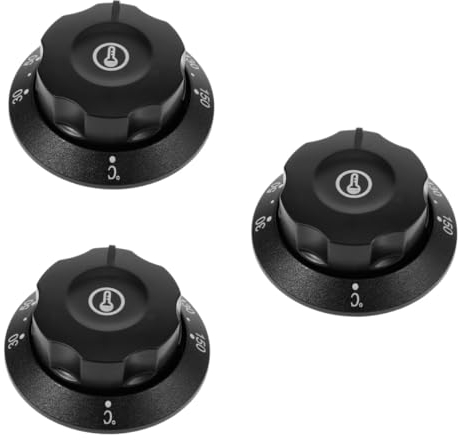 iplusmile 3pcs Oven Knob Replacement Stove Thermostat Switch Range Control Knob for Electric Ovens Fryers