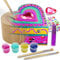 Johiux Bastelset Kinder ab 6 Jahre,Herzform DIY Basteln Bastelkoffer,Mini Schatztruhe Holzdosen,Geschenke für Mädchen 6-7-8-9-10-11-12 Jahre,Weihnachten Kindertag Geburtstagsgeschenk