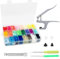 T5 Druckknöpfe 24 Farben mit Snaps Zange(T3, T5, T8), 360 Satz PlastikTasten mit Installationswerkzeuge, Handbuch Handwerk Verschluss für Lätzchen, Nähfrei DIY Zubehöre für Alle Arten Kleidung Basteln