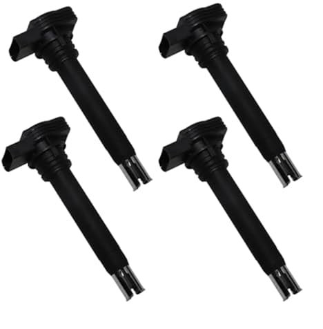 Pizgear Zündspule Automotorzubehör, for, A3, for VW, CC, for Tiguan, for Käfer, 06H905115B 06H905115A Zündspulenpaket Zündspulenpaket(Black 4pcs)