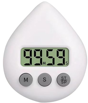 Digitale Duschuhr Mit Timer - Wasserdicht, Dusch-Timer, Saugnapf-Timer Mit LCD-Display, Kleine Timer, Tragbares Timing-Werkzeug Mit Saugnapf, Energiesparend, Heimküchen-Timer, Arbeits-Timer