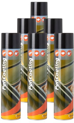 Sonneveld Cake Release Spray Pancoating Bake Easy Cooking Canola Oil With Wax Vegetable Oil Baking Non Stick BBQ Aerosol For Air Fryer Grease For Oven Tin, Trays 600ml (Pack of 6)