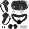 Juego de fundas de silicona compatibles con accesorios Meta Quest 3s, cubierta facial de silicona, cubierta de agarre del controlador, protector de lente de cámara, cubierta de carcasa de realidad