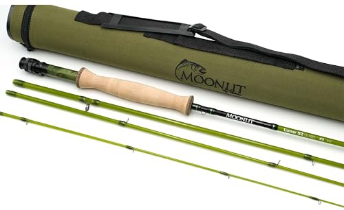 Moonlit Fly Fishing - Lunar S2-Glass Fiberglass Fly Rod, 6 ft 8 in, 2wt