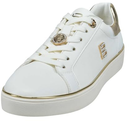 Bagatt Sneaker - Weiß/Gold Leder/Synthetik Weite Normal