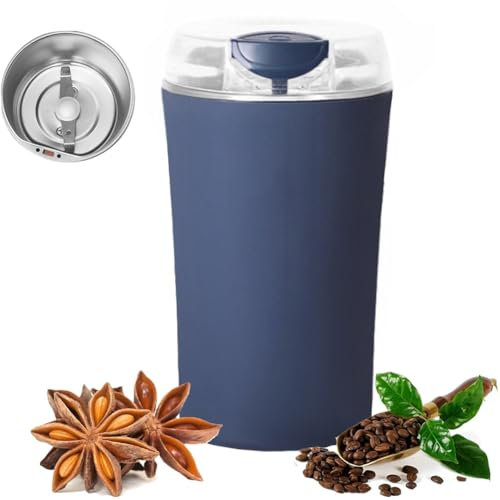 Electric Coffee Grinder,Portable & Compact Electric Spice Blender, Powerful Nut, 304 Stainless Steel,for Kitchen, Coffee Bean, Spices, Herbs, Nuts, Grains, Seeds and More