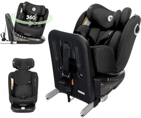 Lorelli Kindersitz Auriga 40-150 cm Isofix Anti-Rebound-Stange SPS Rückenlehne schwarz