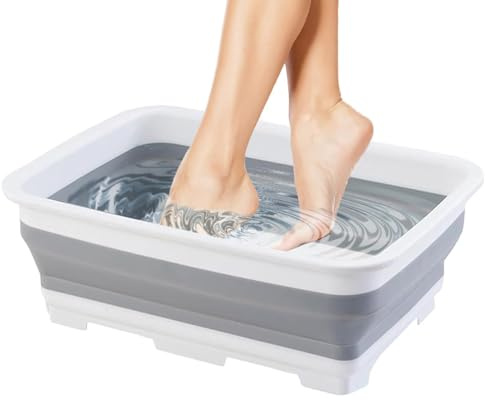 Foot Wash Tub for Pool - Hot Tub Feet Soaking Bucket - Pool Entry Foot Bath Basin - for Hot, Swimming, Beach, Camping, Fishing, Lake, Pond, Garden, Backyard