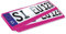 2x ERUSTAR Think Pink! Kennzeichenhalter, pink Kennzeichenunterleger