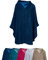 Erwin Müller Damen - Herren - Surf-Poncho - mit Kapuze - Badetuch - Umkleide-Hilfe - Velours-Frottier Marine Größe ca. 110 cm