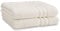 Catherine Lansfield Bath Sheet Pair, Cotton, Cream, 90x140cm x2