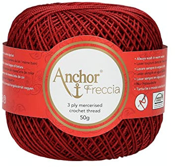 Anchor 4771006-01015 Häkelgarne, 100% Baumwolle, 1015, Stärke 6, 88 Gramm