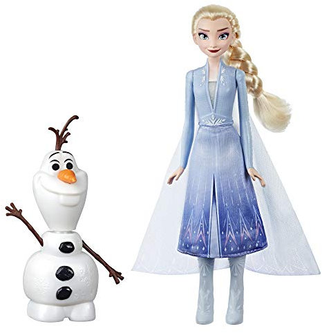 Disney Frozen Talk and Glow Olaf and Elsa Dolls, Remote Control Elsa Activates Talking, Dancing, Glowing Olaf, Inspired