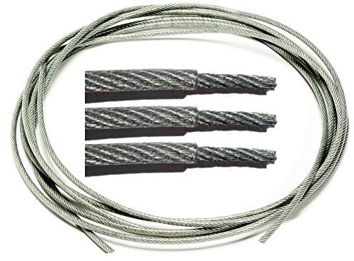 Câble Gainé Ø 3/4mm Transparent inox A4 Souple 7X7 (49 fils) Différent Ø inox A4 Longueur 10m 20m 30m 50m 70m 100m Rouleau 100m 250m (Couronne 70m)