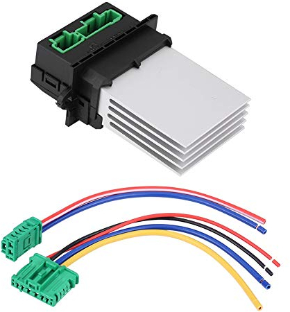 Hlyjoon 6441L2 Motorwiderstand mit Verkabelung, Reparaturstecker, Kabelbaum, Betätiger, Heizlüfter, Klimaanlage Regler Widerstand Ausrüstung HVAC für 7701048390 7701207718