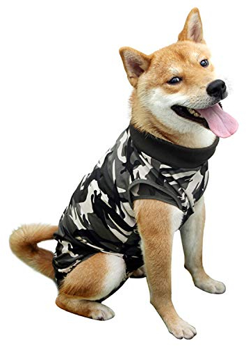 PETCUTE Hund Katzen Schutzanzug Recovery Suit Katze Operationsgenesungsanzüge für Hund Kleidung Anzüge nach der Operation Wundschutz XL