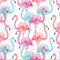 Procos 20 Serviettes en Papier Home compostable Flamants colorés 33 x 33 cm