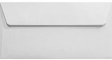 Netuno 100 Briefumschläge DIN Lang Weiß gerippt 11 x 22 cm 120g Aster Laid White elegante Umschläge strukturiert Briefhüllen hochwertig für Grußkarten Einladungen Hochzeit Geburtstag Weihnachten