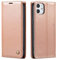 QLTYPRI Compatible with iPhone 12 Mini, Vintage PU Leather Wallet Case Card Slot Kickstand Magnetic Closure Shockproof Flip Folio Book Case Compatible with iPhone 12 Mini - Rose Gold