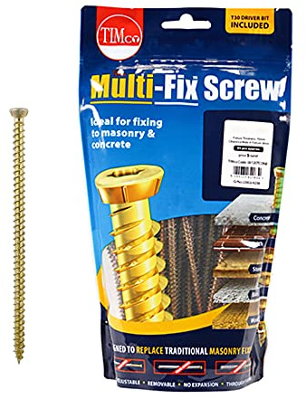 TIMCO Concrete Screws Flat Countersunk Yellow - 7.5 x 70